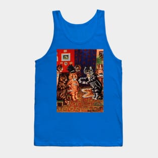 Cats Tea Party by Louis Wain Tank Top